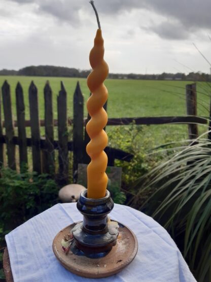 Bougie chandelle grosses torsades