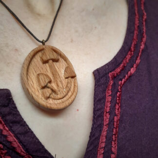 pendentif médaillon champignons